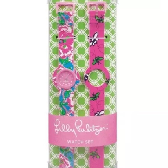 NWT Lilly Pulitzer Interchangeable Watch Set