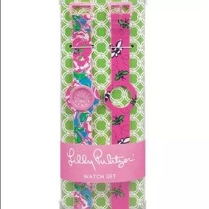 NWT Lilly Pulitzer Interchangeable Watch Set