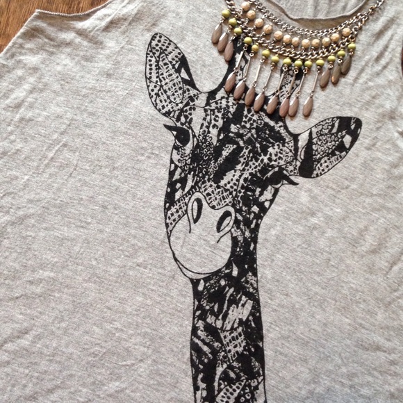 Miss Chievous Tops - Tribal Giraffe Tank