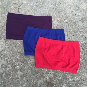 Colorful bandeau bras