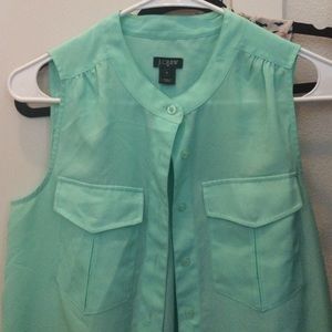 Mint green top