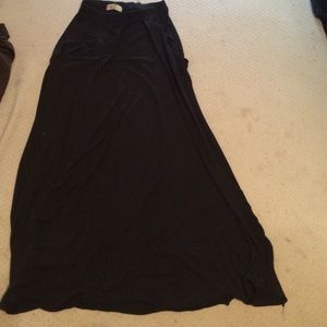 Black maxi skirt