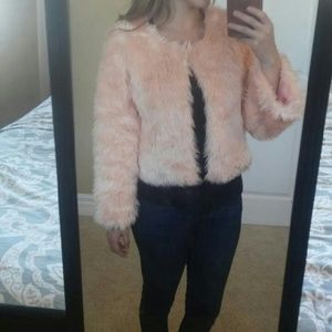 Peach Fur Coat