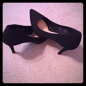 Black Suede Pumps