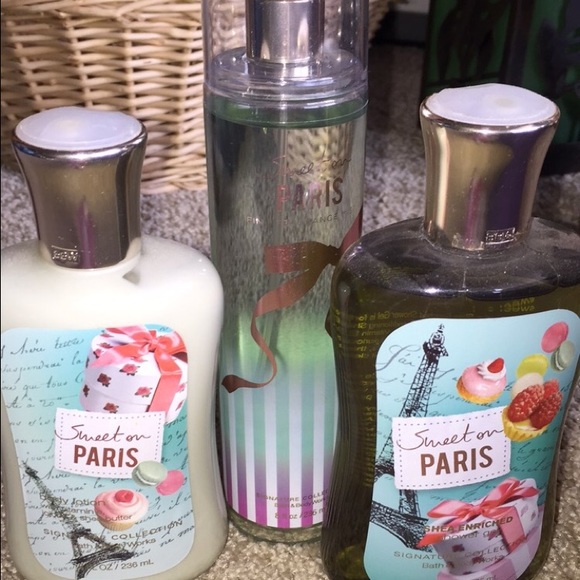 Sweet on Paris. Shower gel, lotion and mist