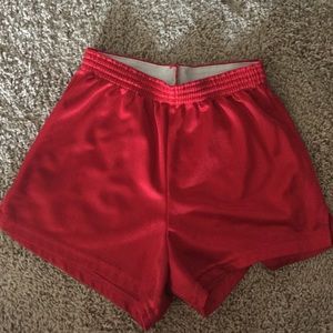 Red Mesh Soffe Shorts