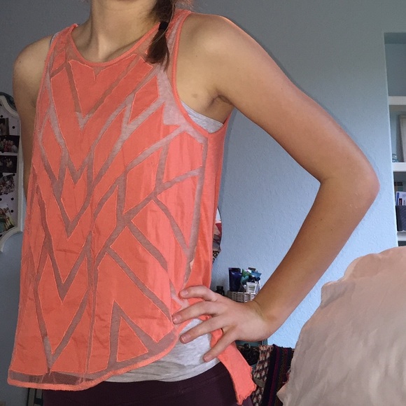 coral free people tank