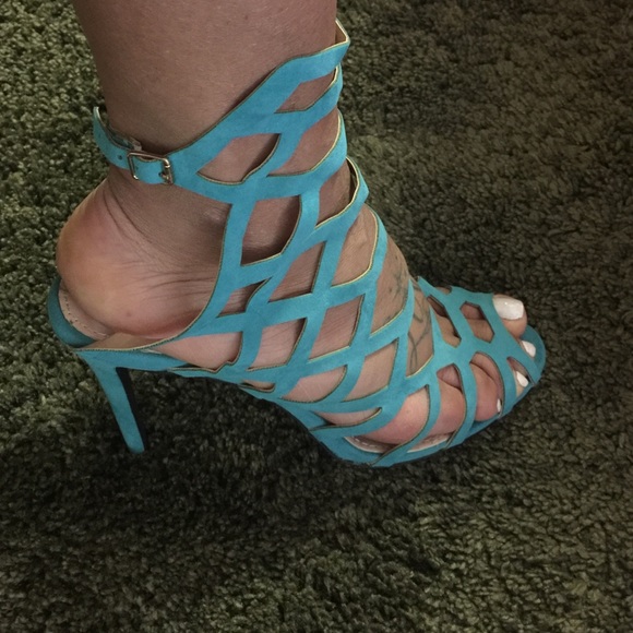 Missguided Aqua heels