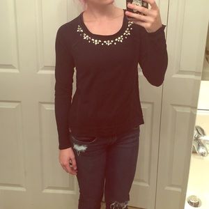 Hollister Blue Lace Sequin Top