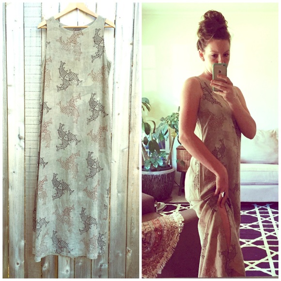 Coy Batik Print Maxi Dress