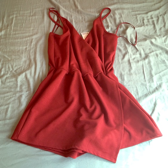 maroon romper