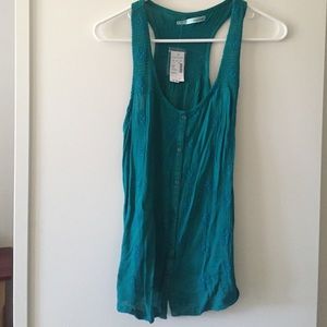 Green tank top