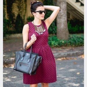 Jcrew factory maroon dress