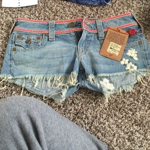 Women's true religion Jean shorts