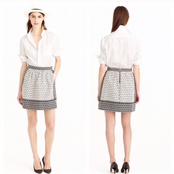 J. Crew Dresses & Skirts - Final Price✂️Jcrew Textured Block Print Skirt