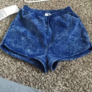 American apparel high waisted denim shorts