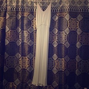 Flowy white maxi dress!