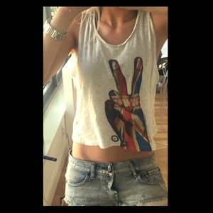 Cropped Rolling Stones Tank $5