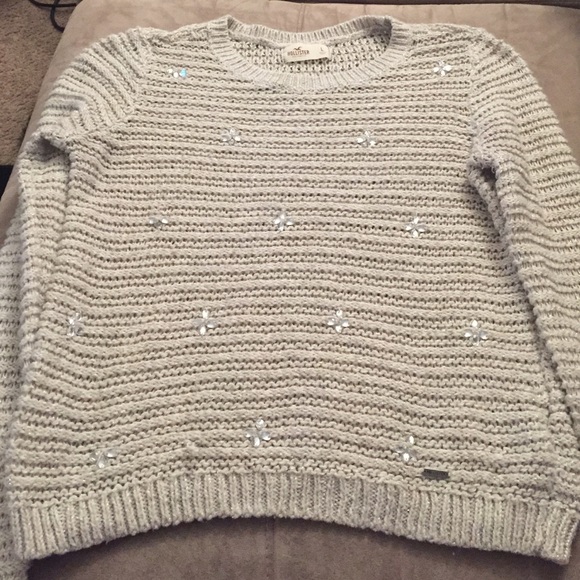 Hollister Sequin Crop Sweater