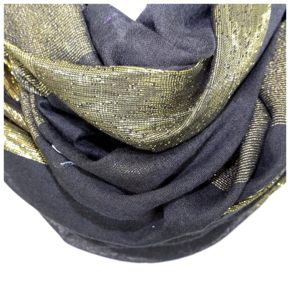 ‼️PRICE FIRM LAST CALL Metallic Infinity Scarf B53 - Picture 3 of 4
