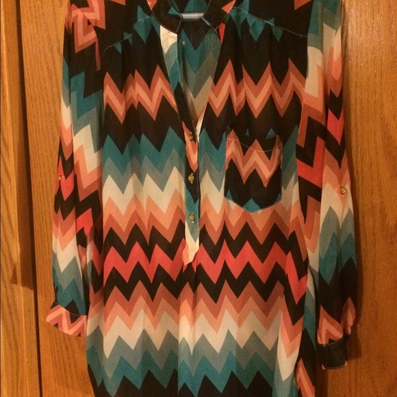 Womens Chevron Tunic 1x