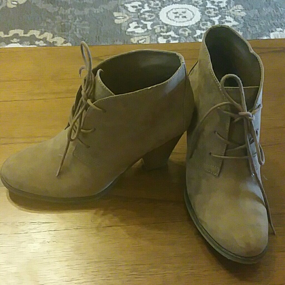 Tan booties
