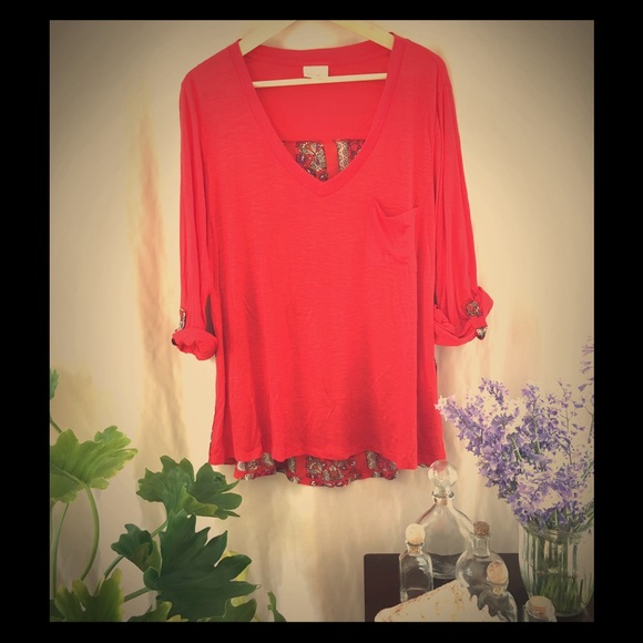 Mixed Media Tunic Top