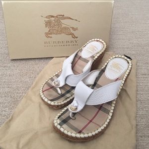 Burberry Wedge Sandals