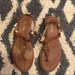 Michae Kors Leather Sandals