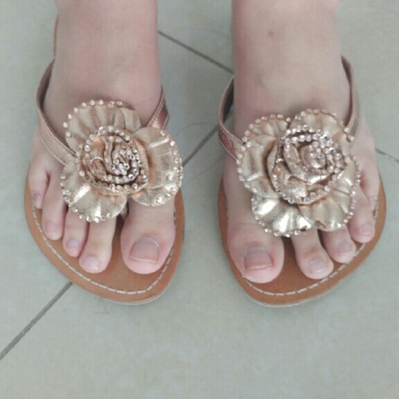 Beautiful rose gold sandals