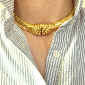 Vintage Christian Dior Gold Plated Necklace