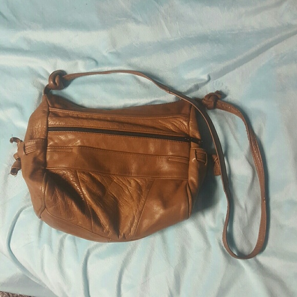 Genuine brown leather purse