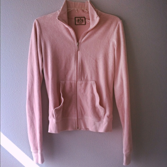 JUICY COUTURE velour zip up sweatshirt