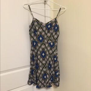Poplin fit and flare dress