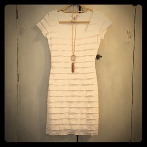 SALE! Max Studio White ruffle dress