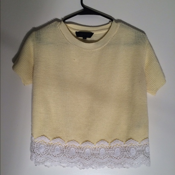 Topshop knit crop top