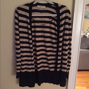 Loft striped cardigan