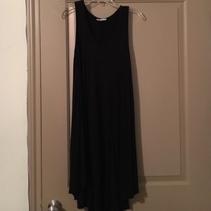Black v neck tank dress