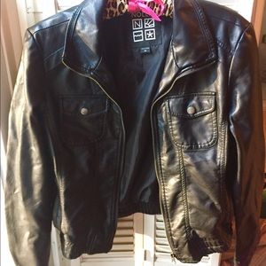 Black leather jacket!