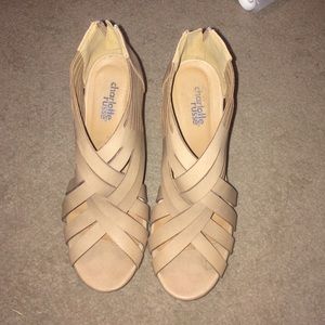 Beige/Tan Wedges