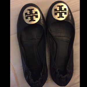 Tory burch black flats