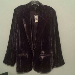 Gorgeous crushed velvet blazer purple brand new