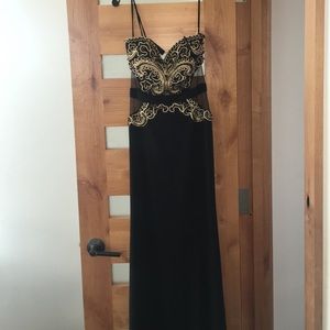 LM by Mignon black formal gown