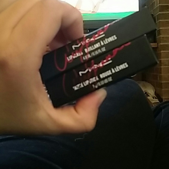 MAC Viva glam Ariana Grande lipstick and lip gloss