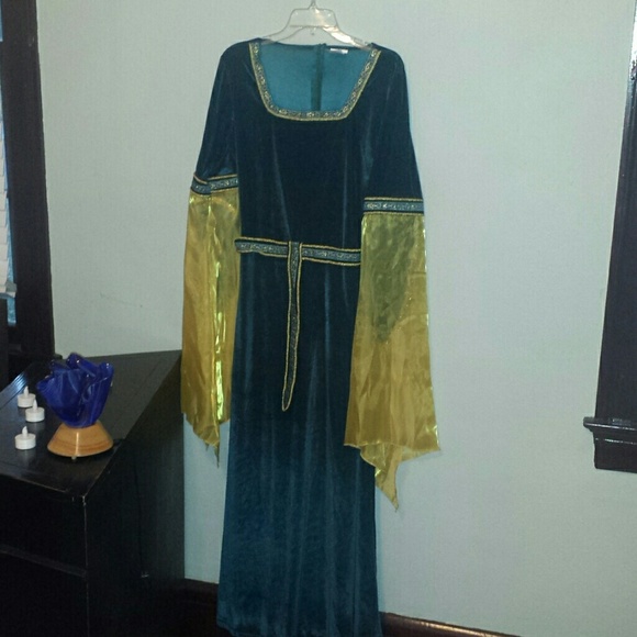 Renaissance princess costume,  velvet dress