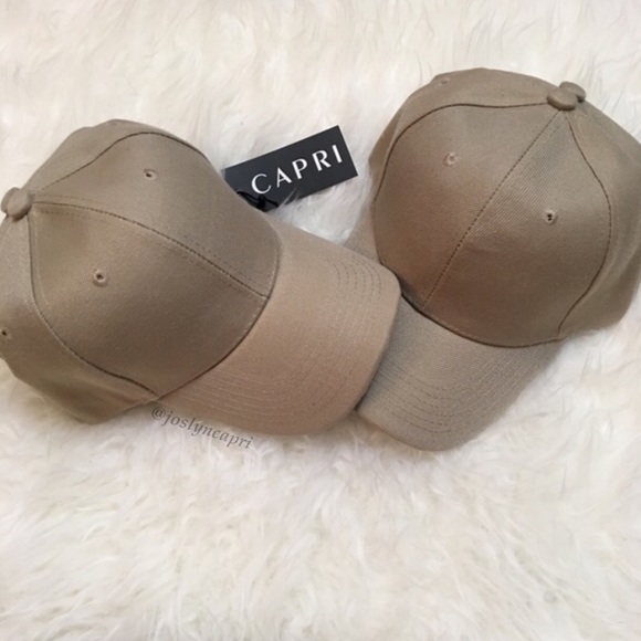 ✨NEW! capri orange crop & khaki celeb style cap✨ - Picture 2 of 3