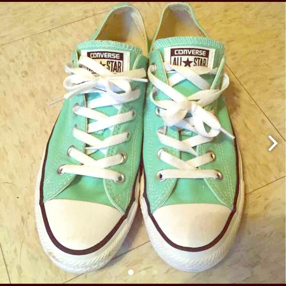 Mint green converse size 9 women's