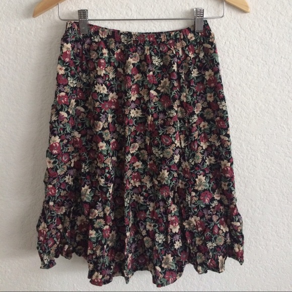 Vintage floral skirt