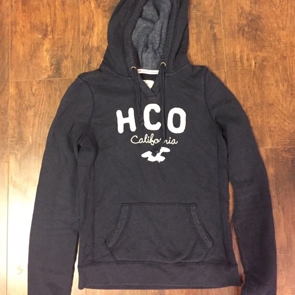 Women's Hollister Navy Hoodie Size Medium