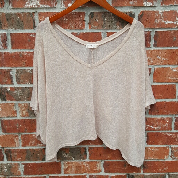 Tan V Neck Tunic